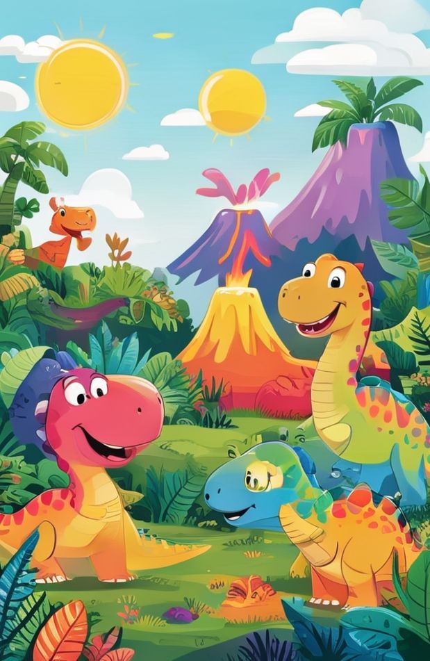 Cute Dinosaur Background
