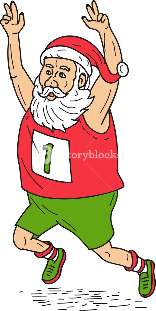 Illustration Of Santa Claus Saint Nicholas Father Christmas