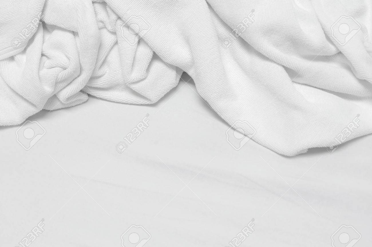 White Messy Blanket For Background Stock Photo Picture And