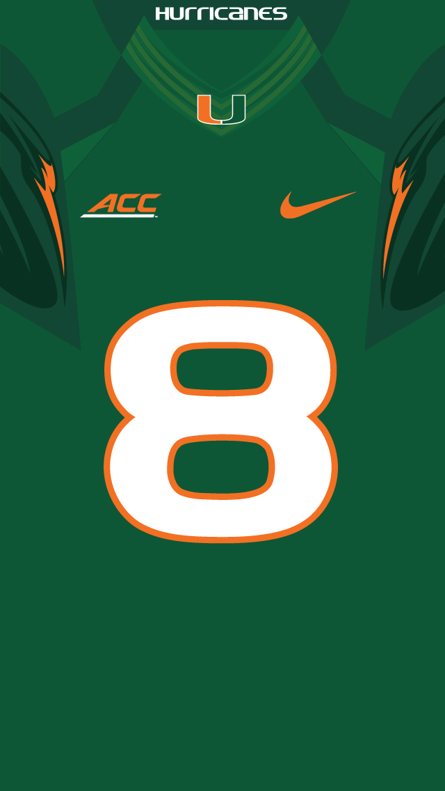 Miami Hurricanes iPhone Wallpaper Mobile University