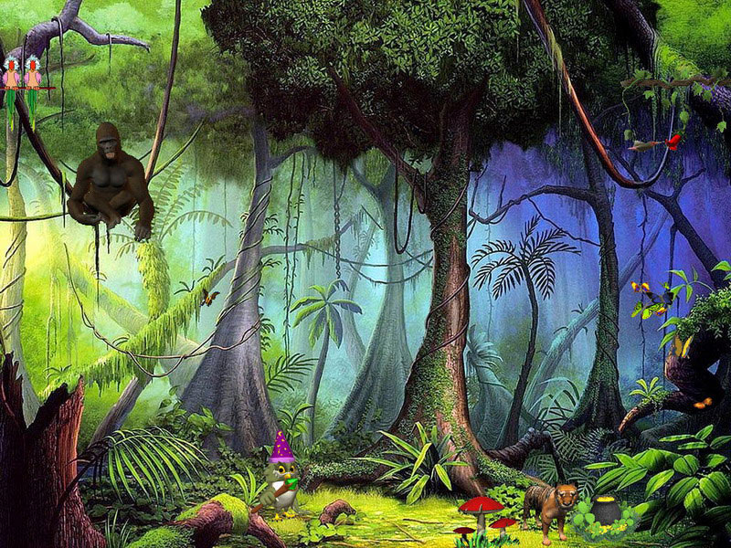 Jungle Animals Desktop Wallpaper