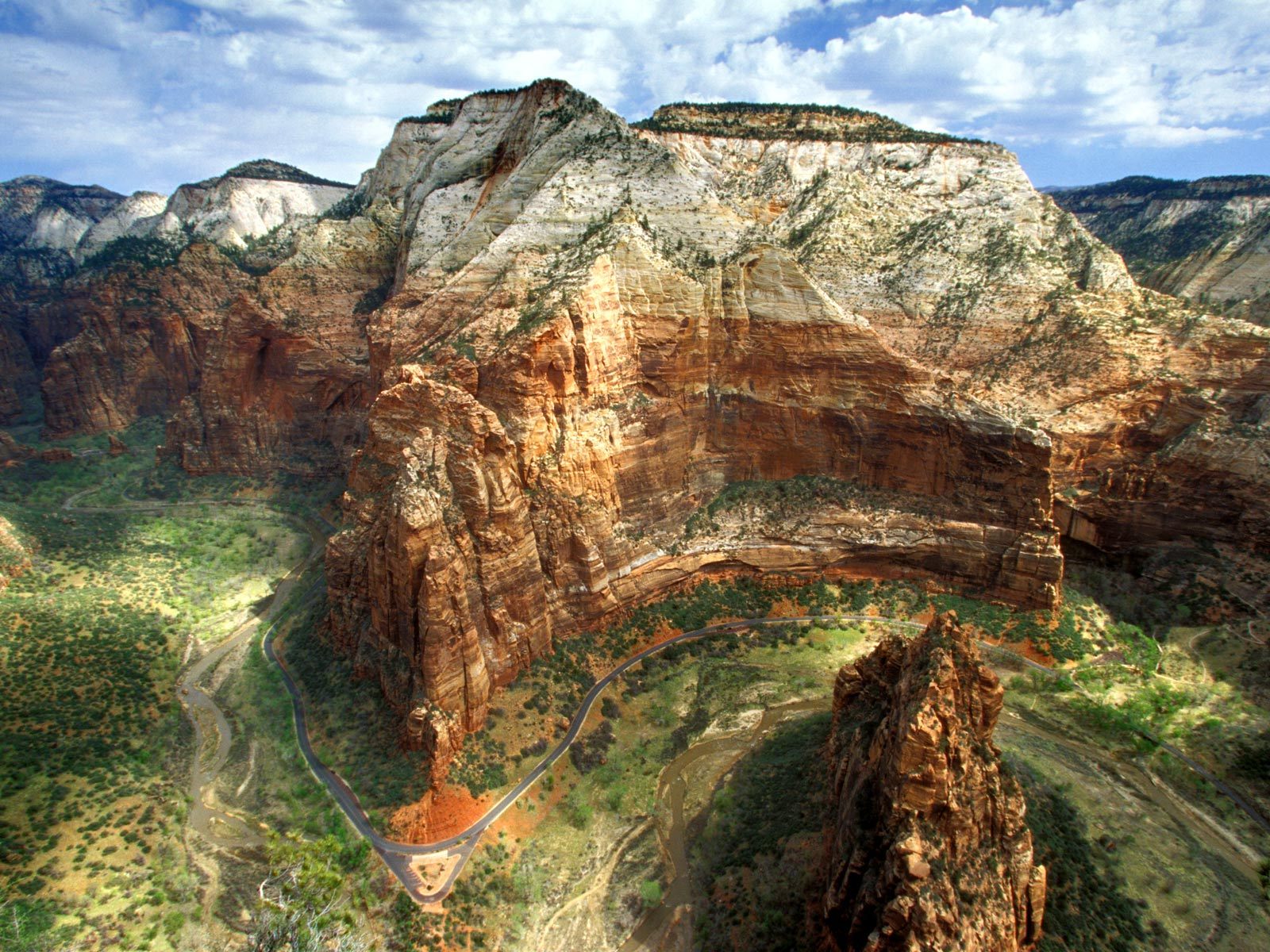 Angels Landing Zion National Park Utah High Resolution HD Wallpaper Of