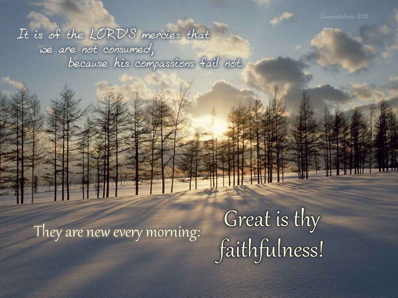 Christian Quotes Great Is Thy Faithfulness Wallpaper