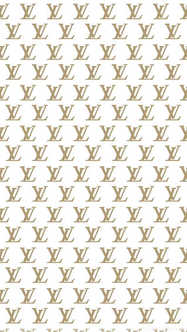 Gold LV monogram logo iphone wallpaper phone background lockscreen