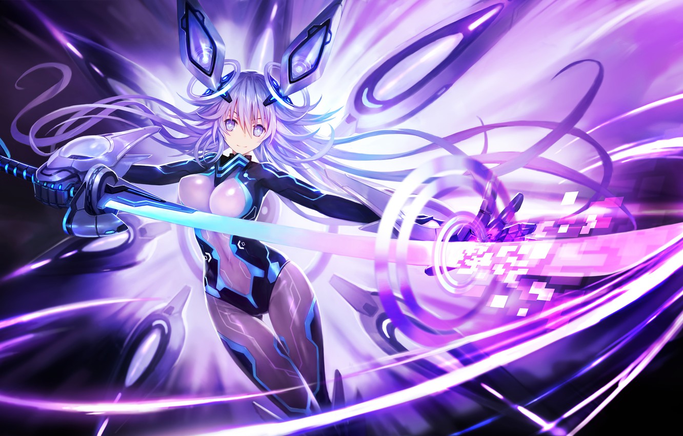 Wallpaper Girl Katana Ken Blade Suit Oppai Japonese