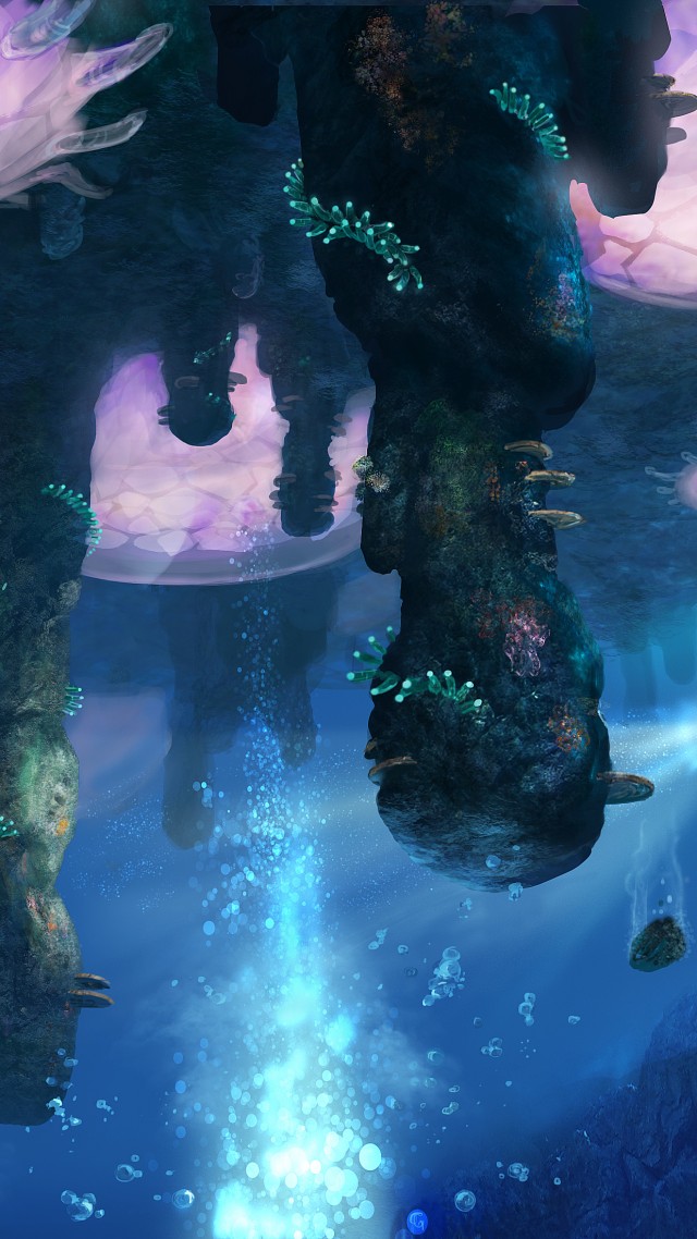 Wallpaper Subnautica Game Diving Tentacles Sea