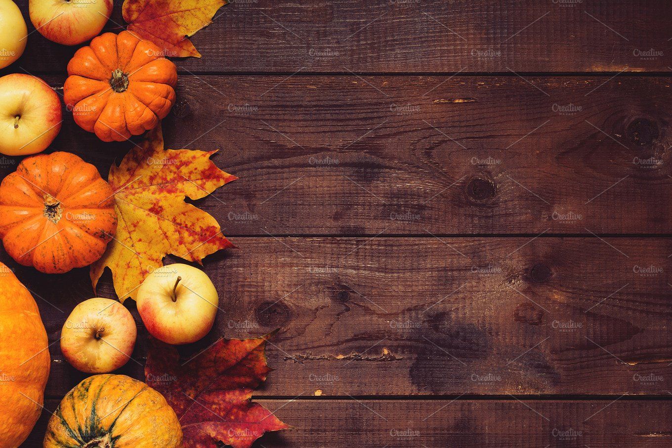 Thanksgiving Background In Fall