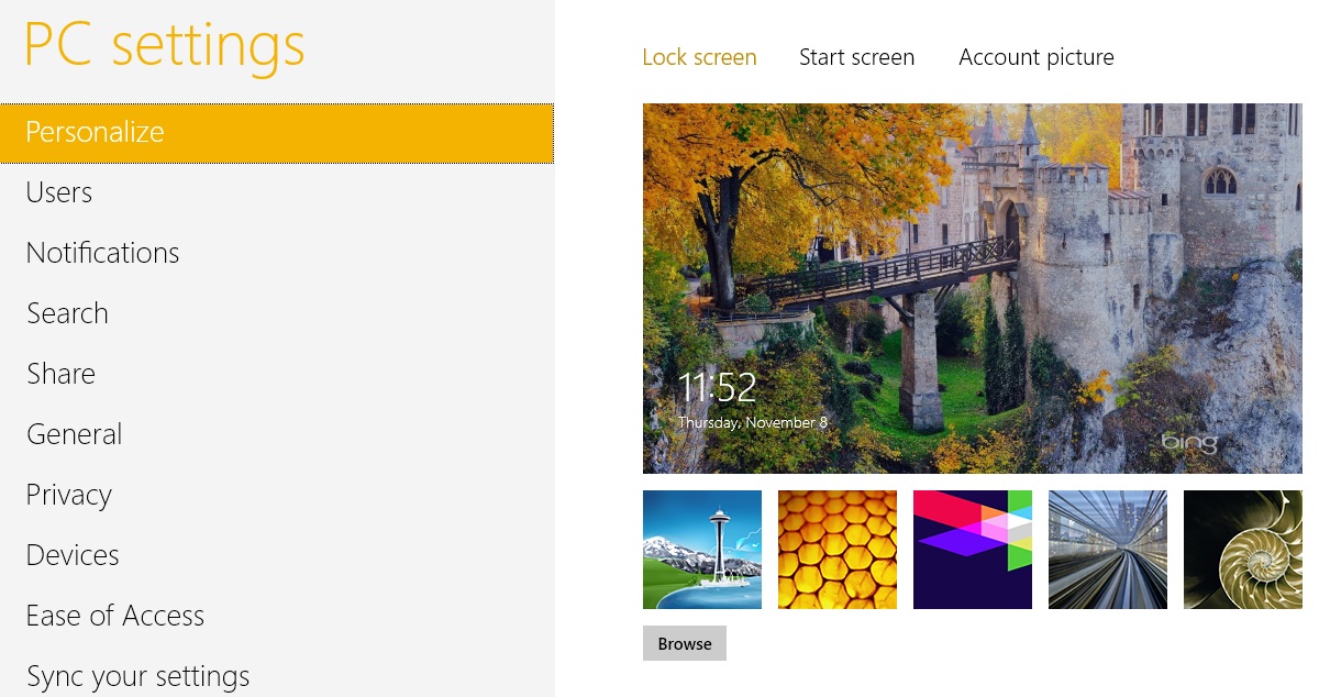 Free download Change Windows 8s lock screen using Bings background