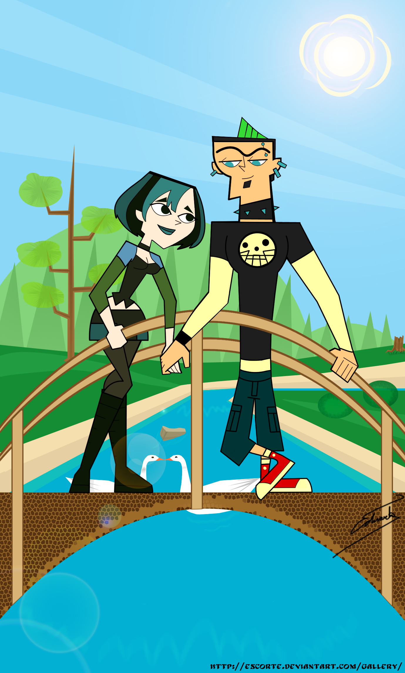 Total Drama Gwen And Duncan By Escorte