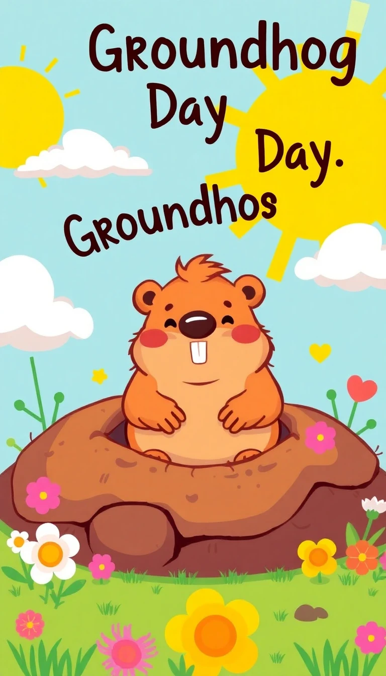 Happy Groundhog Day Wallpaper