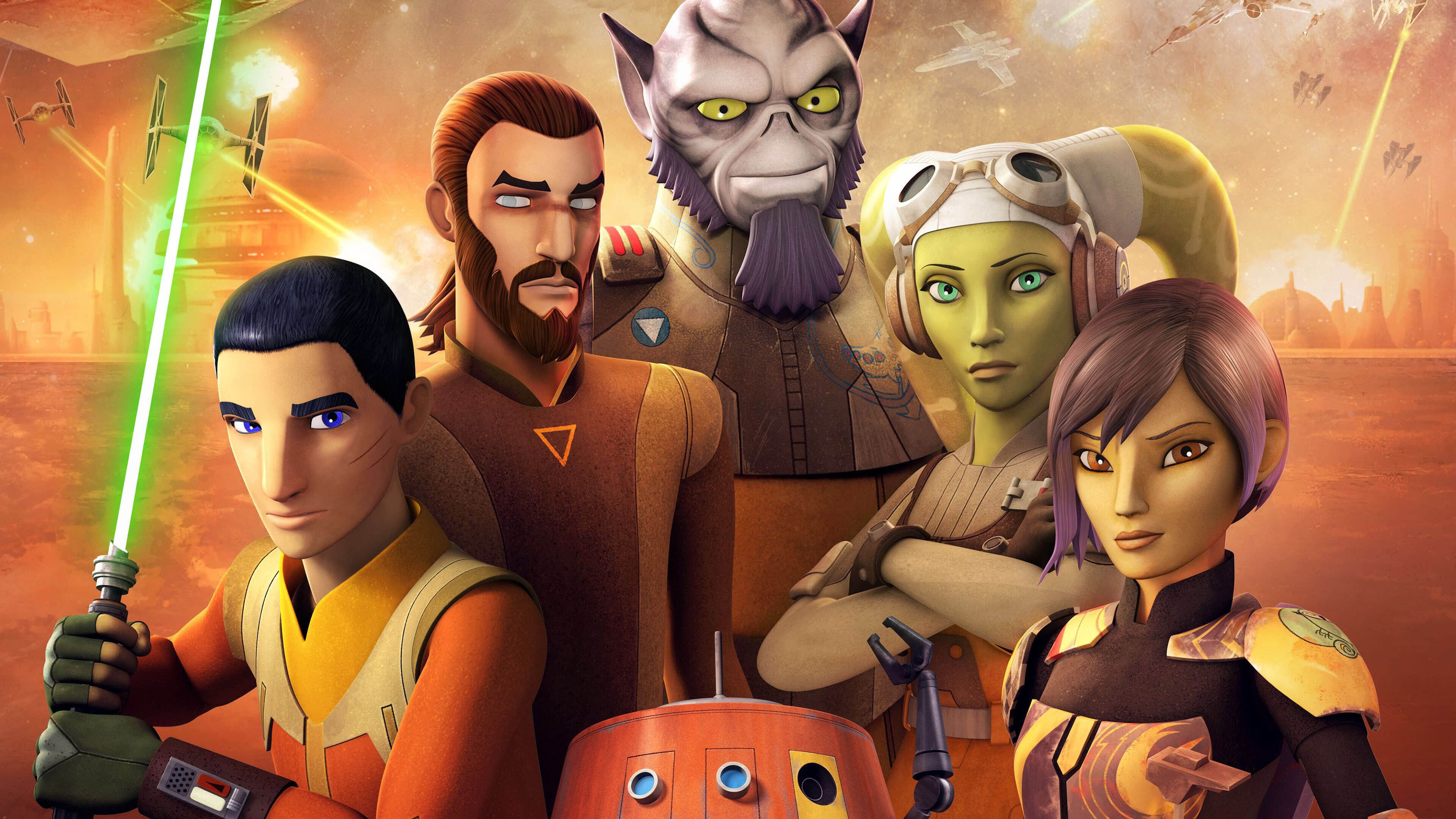 Star Wars Rebels Characters UHD 4k Wallpaper