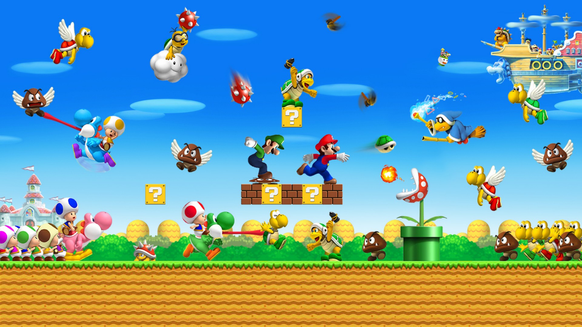 Wallpaper Mario Desktop Savers Screen Games