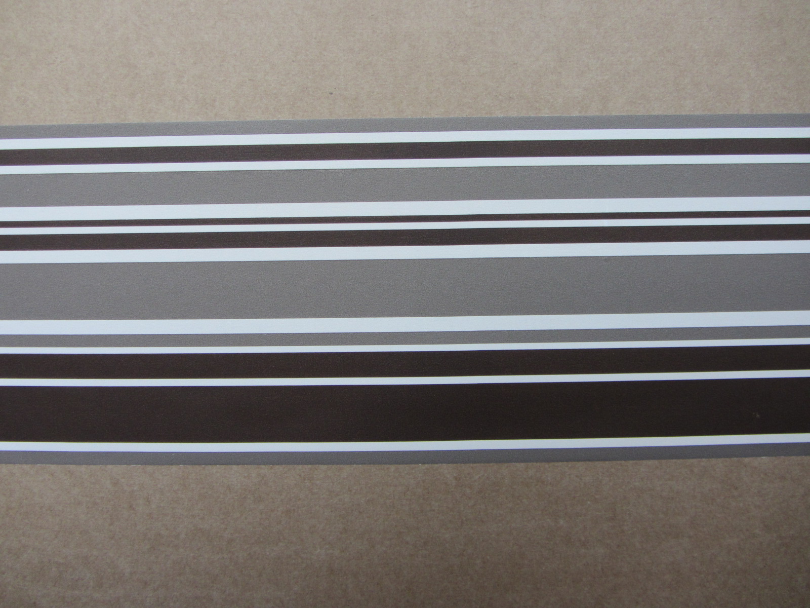 Modern Stripe Chocolate Wallpaper Border Self Adhesive Stripes Lines