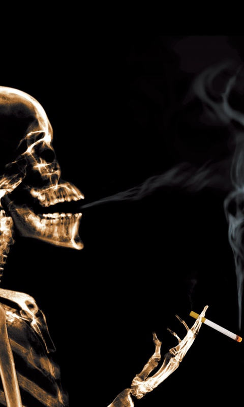 Download Skull Smoking 98540 Abstract mobile wallpapers