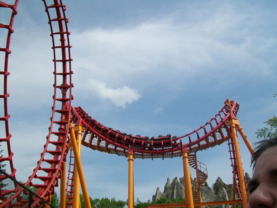 Stylize The Desktop With Electrifying Roller Coaster Wallpaper