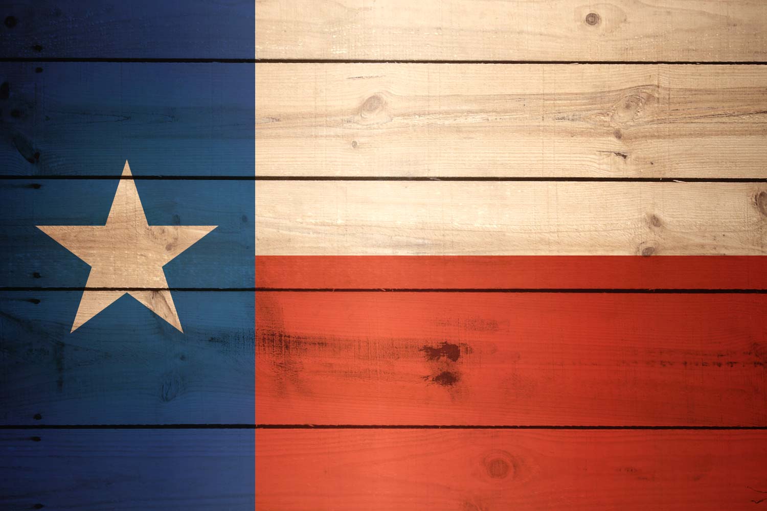 Texass Flag The Wooden Texan Flag