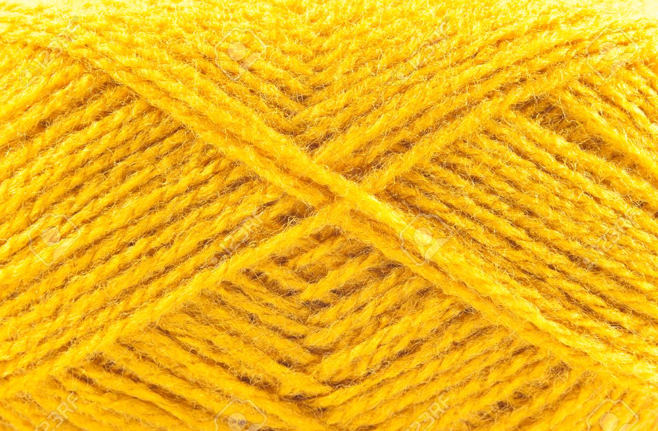 Yellow Yarn As A Background Stock Photo Picture And Royalty