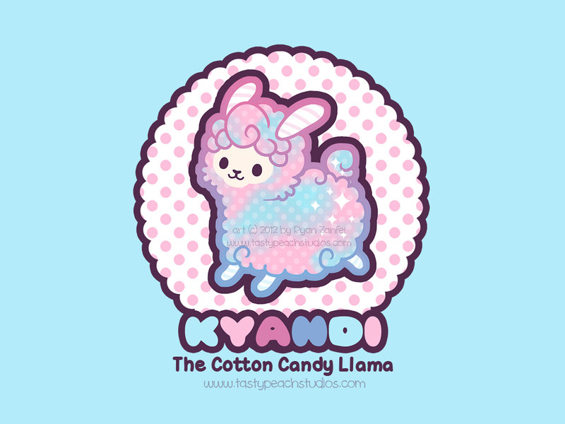 Kyandi The Cotton Candy Llama By Mooglegurl