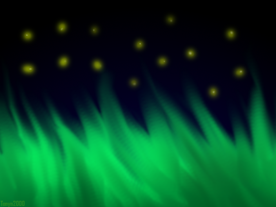 Fireflies Wallpaper By