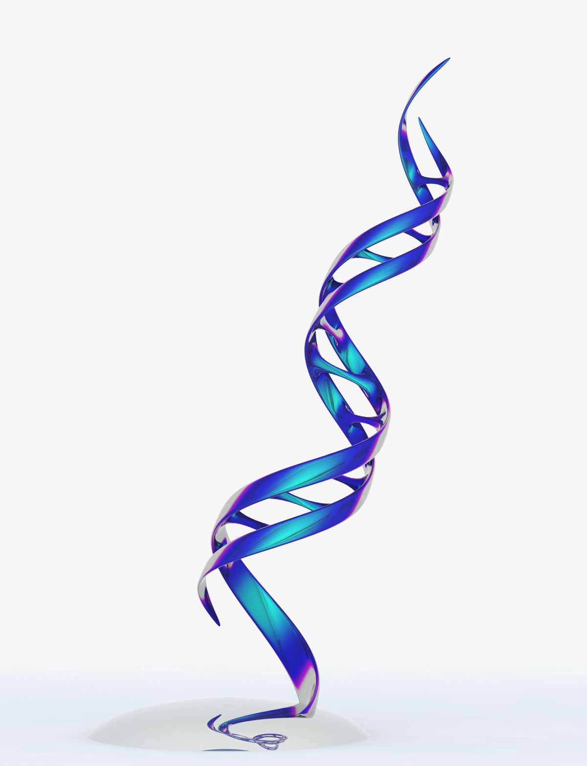 For Dna Double Helix Art Displaying Image