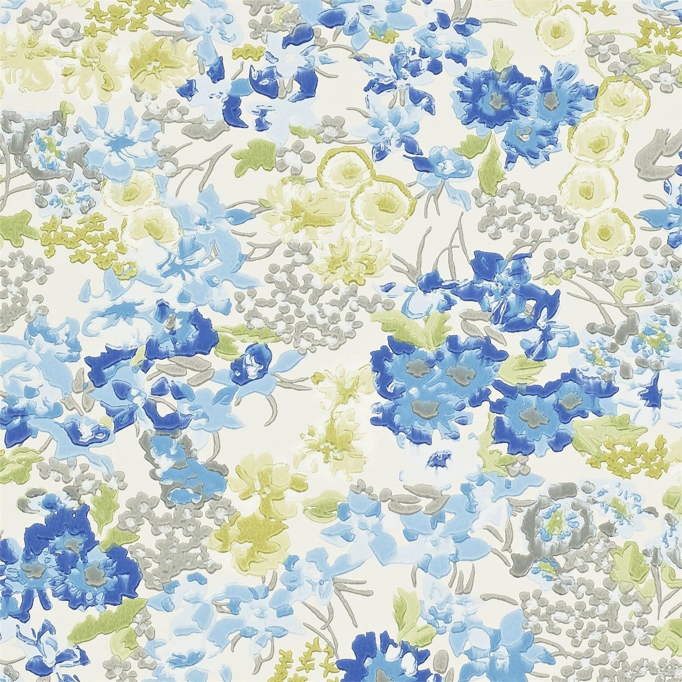 Light Blue Seagrass Wallpaper Grasscloth