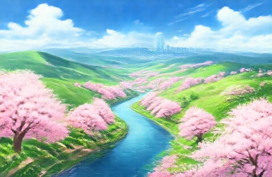 Cool Anime Landscape Wallpaper