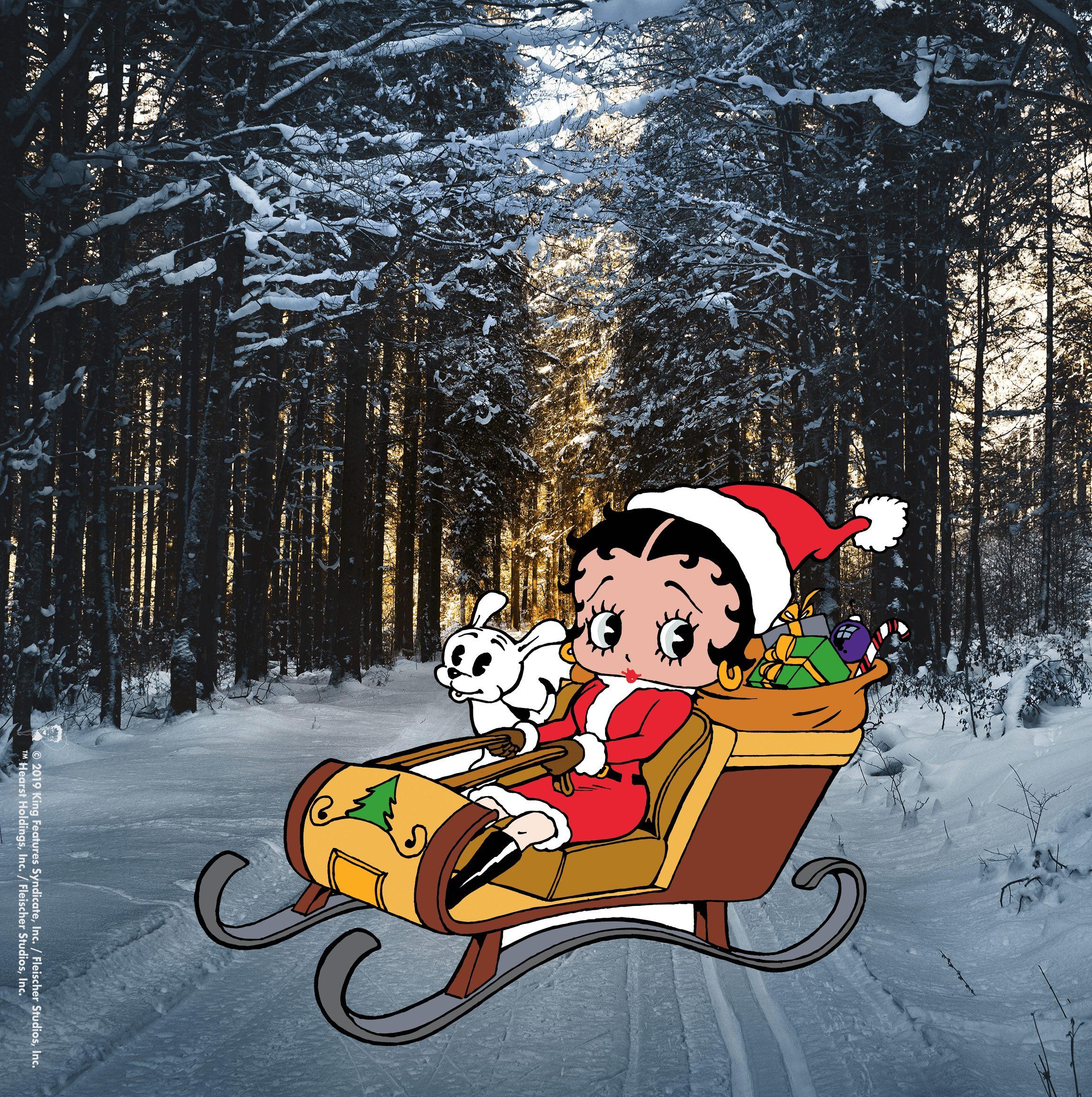 Betty Boop On X Sleigh All Day Are You Ready For Christmas