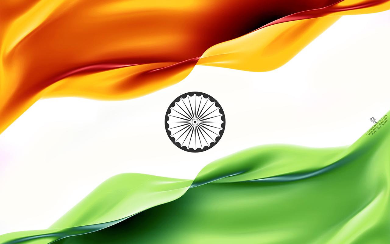 Indian Flag Image 3d Flying Animation