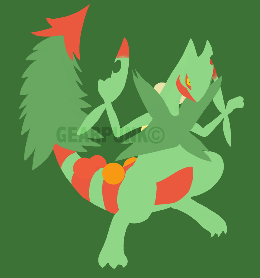 Mega Sceptile By Gearpunk