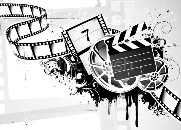 Movie Film Background Vector Illustration Oblachko