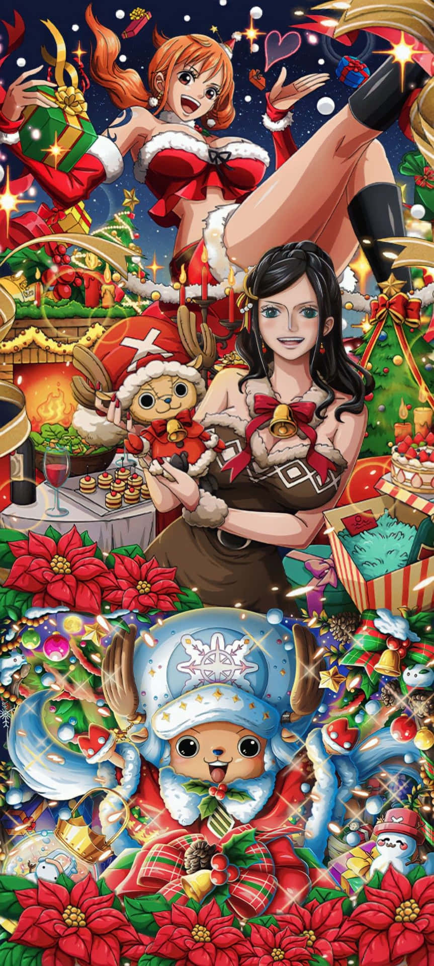 One Piece Christmas Wallpaper