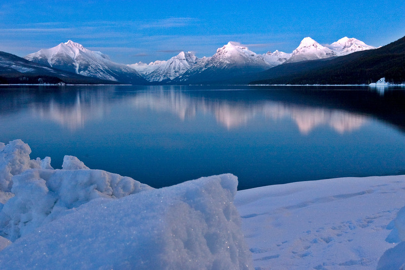 Glacier National Park Winter Wallpaper