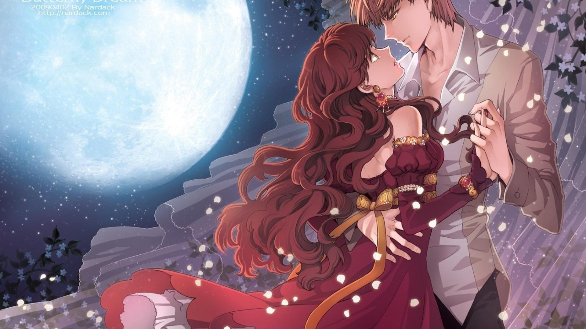 Romantic Anime Couple Romantic Anime Couple 1920x1200  Desktop   Mobile Wallpaper