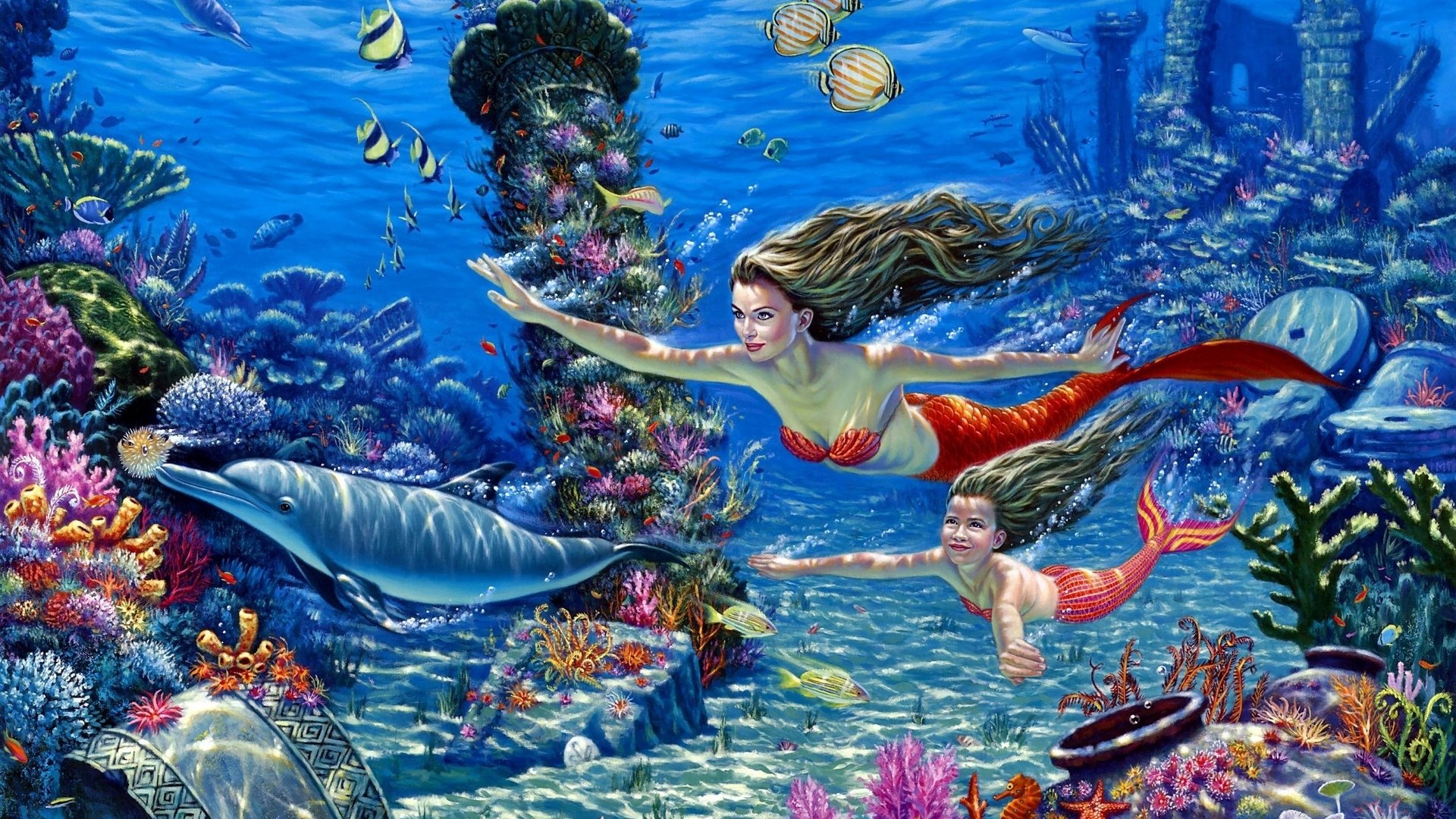 Mermaid HD Wallpaper Background Image
