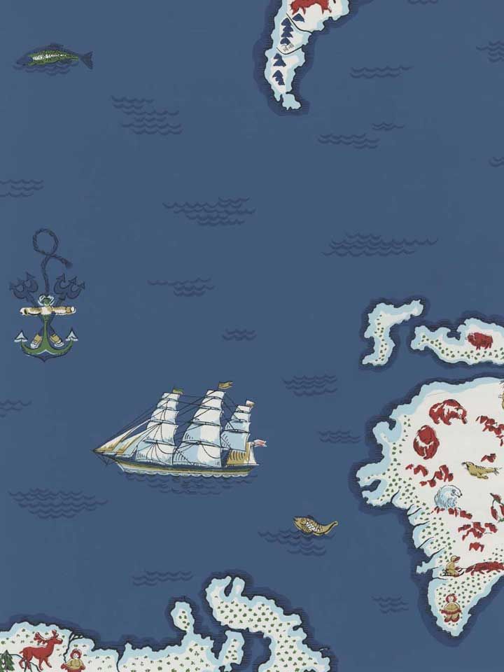 Chart Your Course With This Ralph Lauren Map Wallpaper