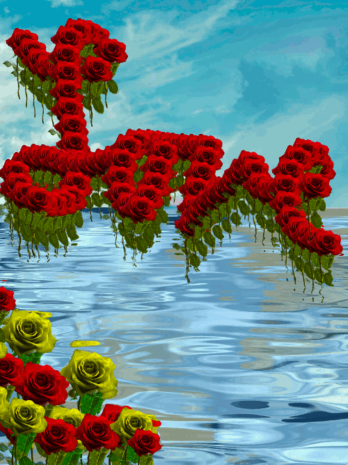Love Rose Animated Gif Wallpaper