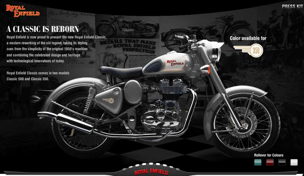 Royal Enfield Classic Side Silver