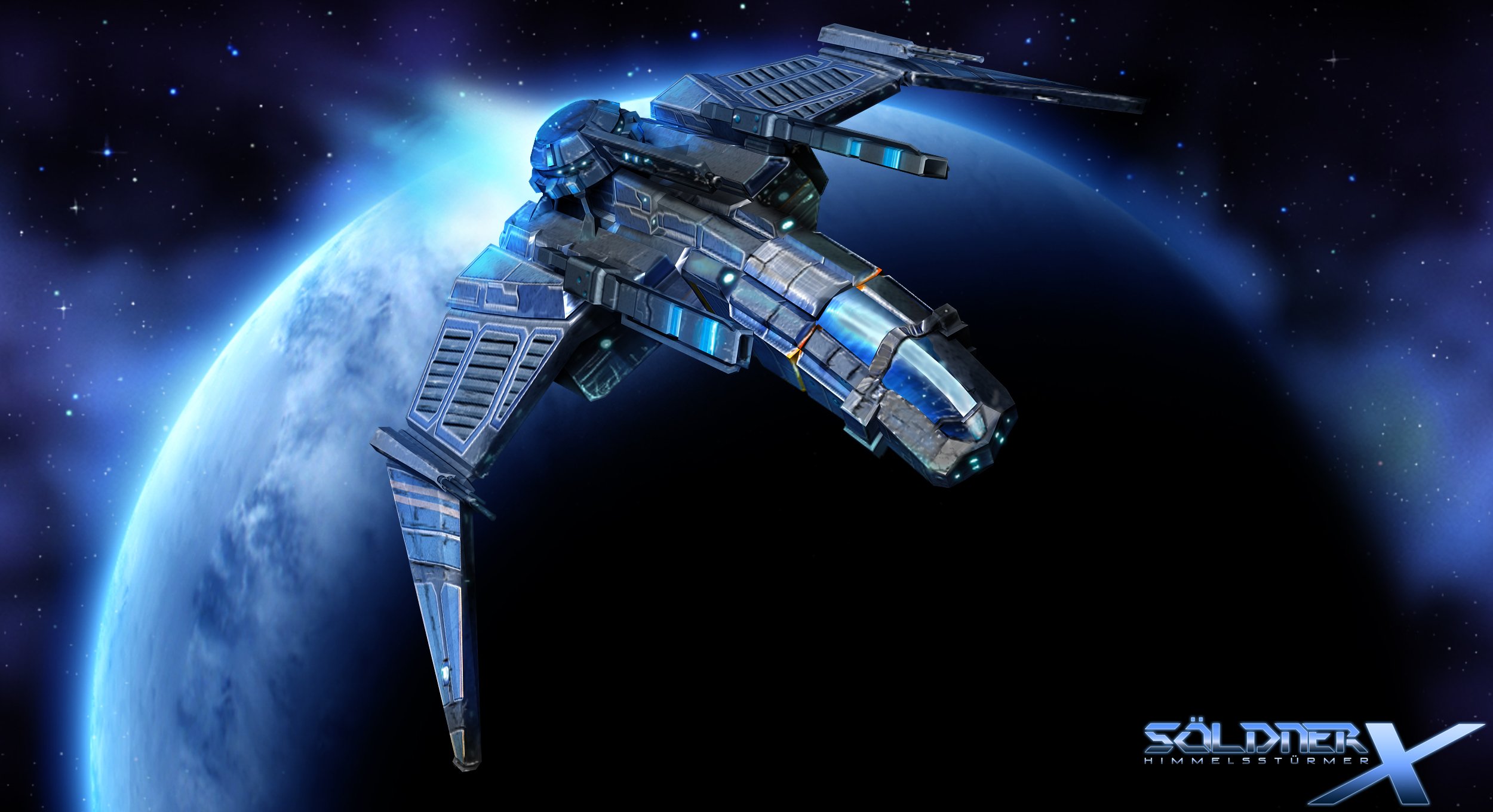 Scrolling Shooter Sci Fi Action Spaceship Soldner Wallpaper Background