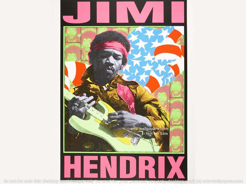 Jimi Hendrix Wallpaper Posters Framed Art