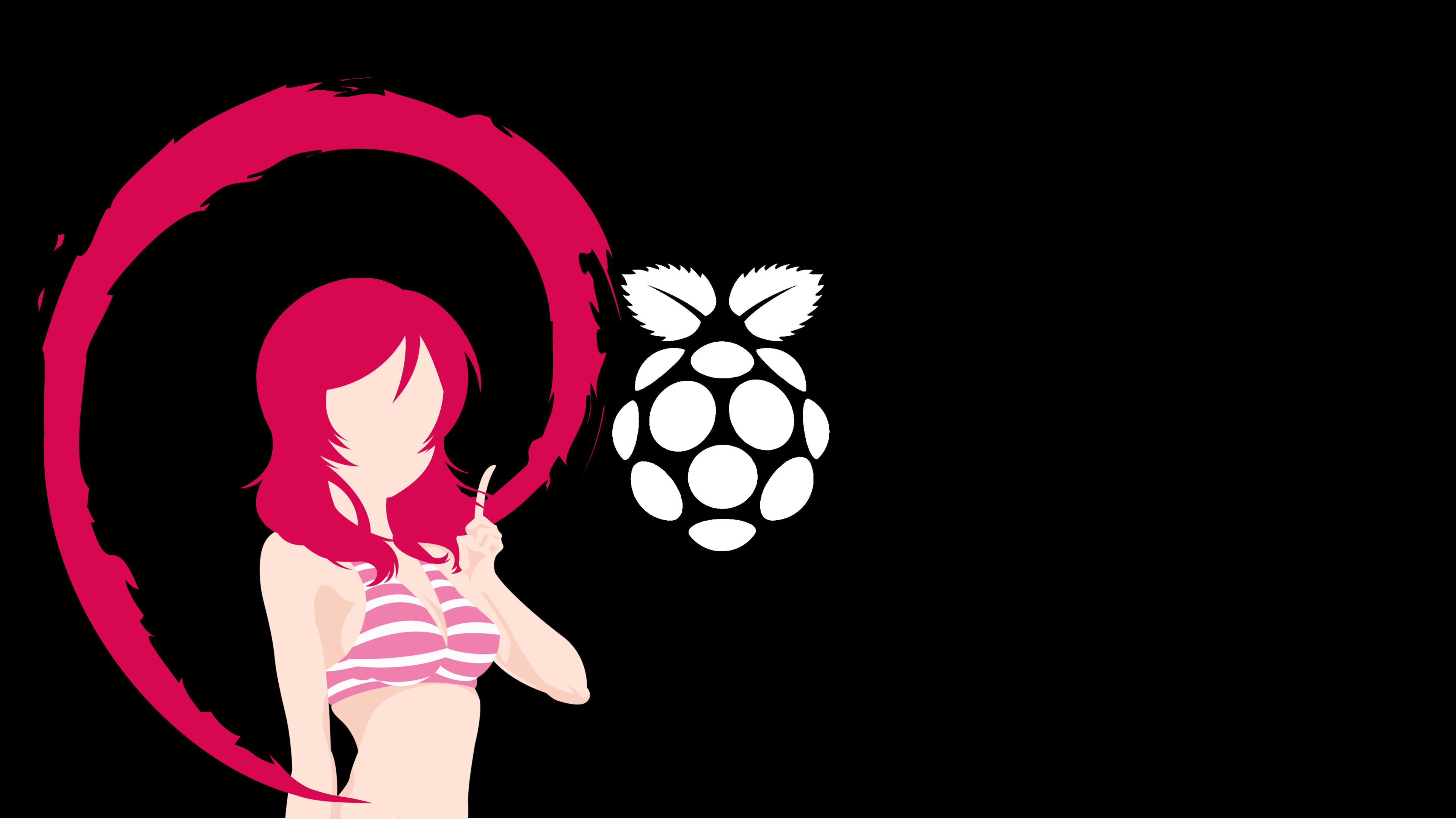 Raspbian Os Raspberry Pi Anime Wallpaper