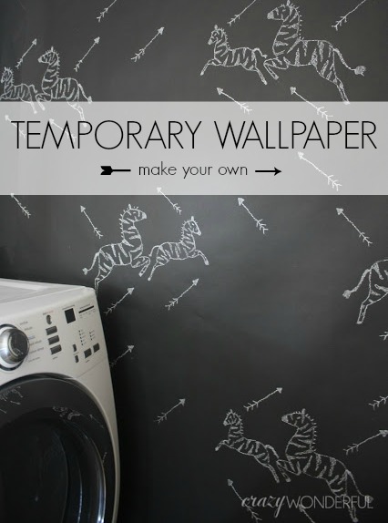 Crazy Wonderful DIY temporary wallpaper 426x574