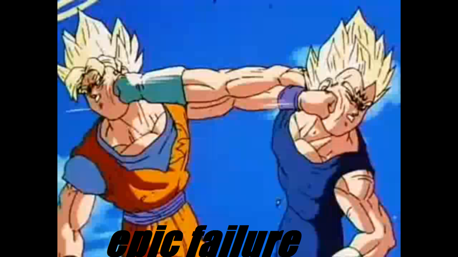 Epic Fail Goku And Veggie By Vegeta Fan Girl
