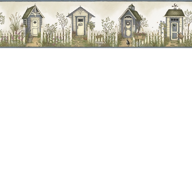 Free download Cottage Outhouses Border Country Wallpaper Borders