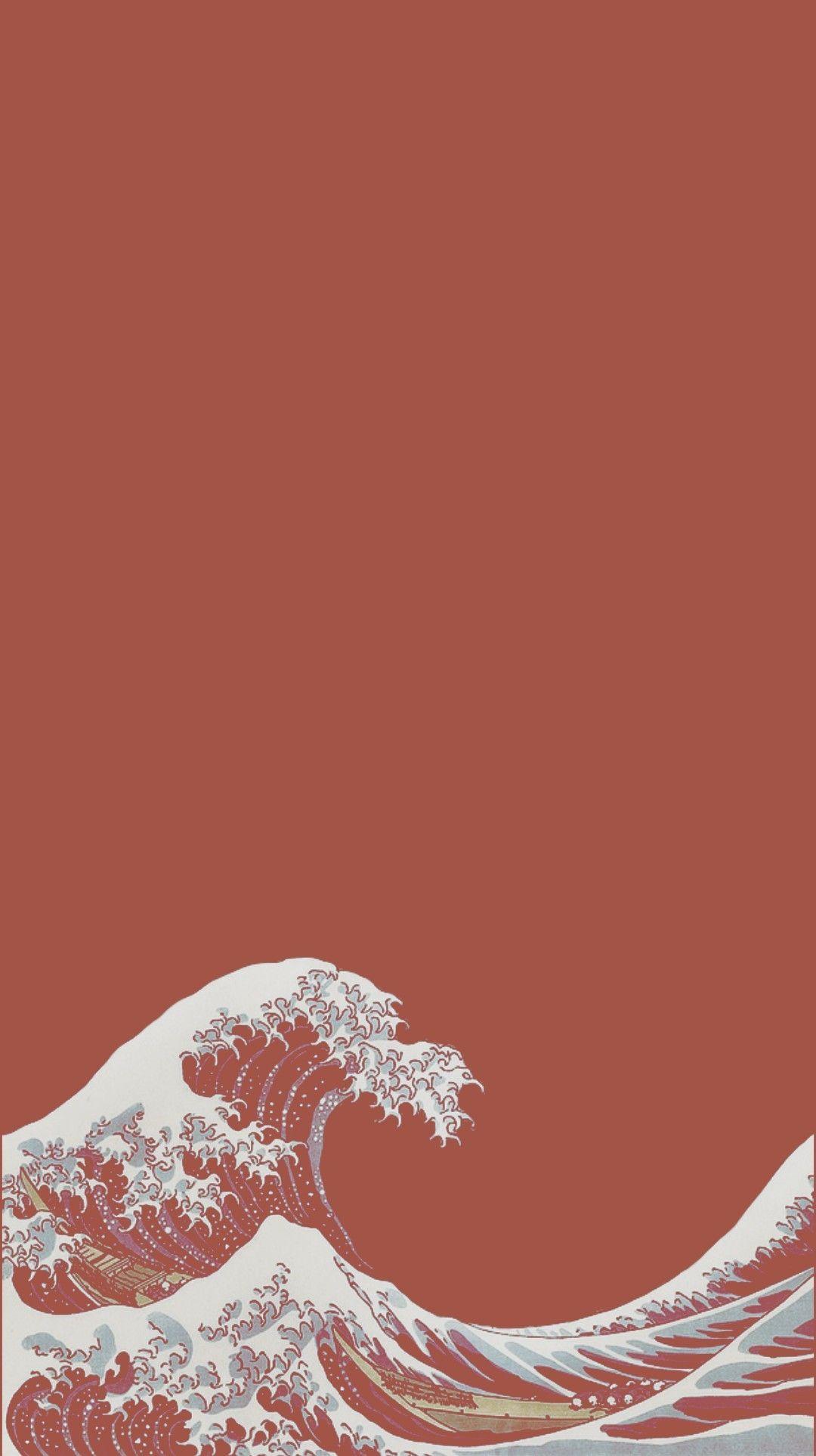 Big Wave Kanagawa iPhone Wallpaper Background