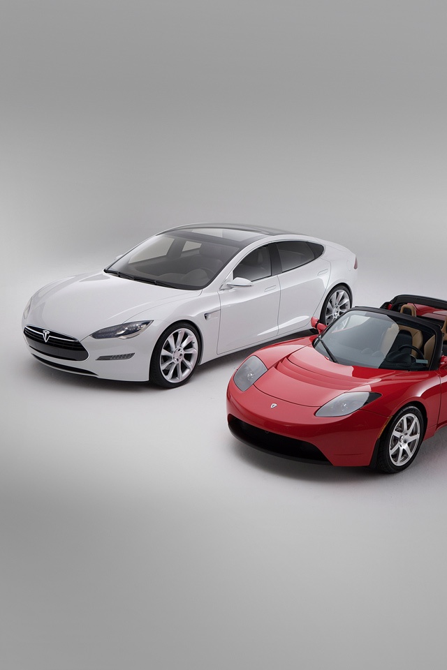 Tesla Model S And Roadster iPad iPhone HD Wallpaper