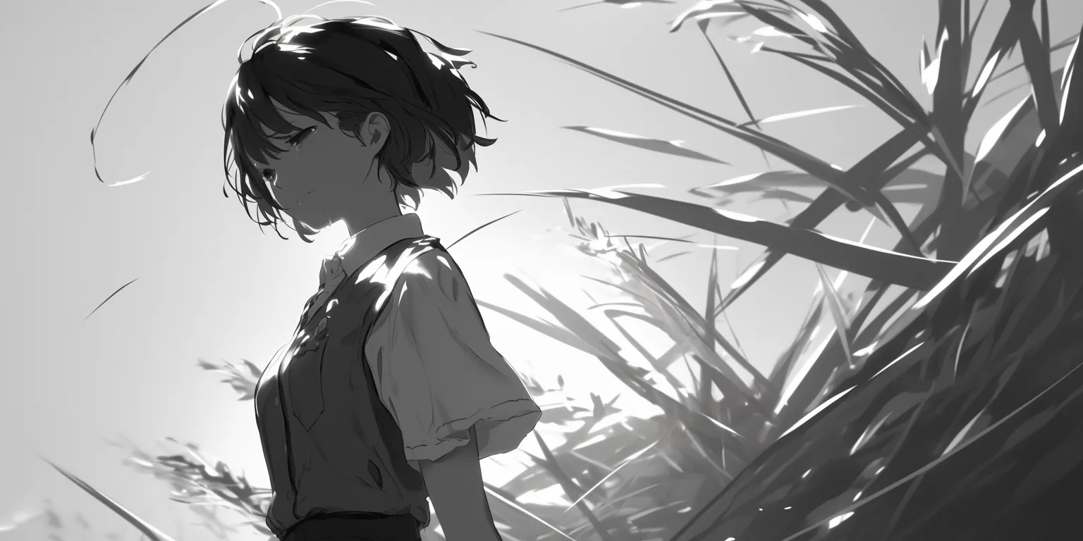 Black And White Anime Wallpaper