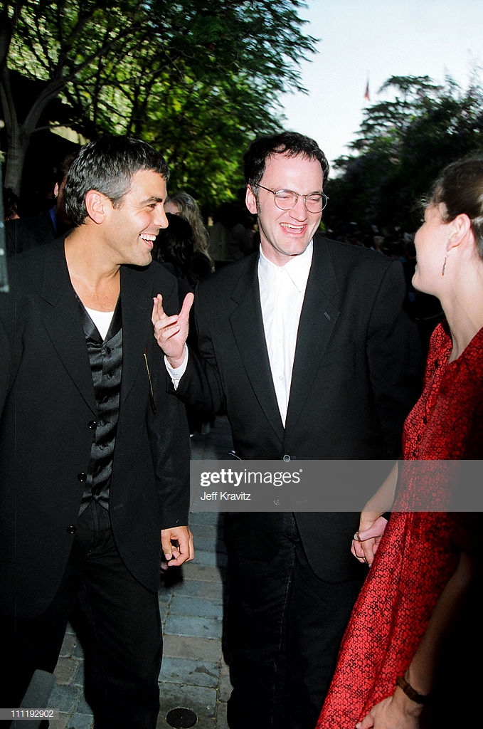 George Clooney Quentin Tarantino During Mtv Movie Awards In