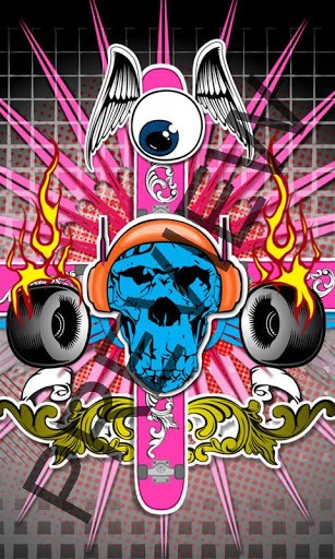 Punk Skull Wallpaper Screenshot