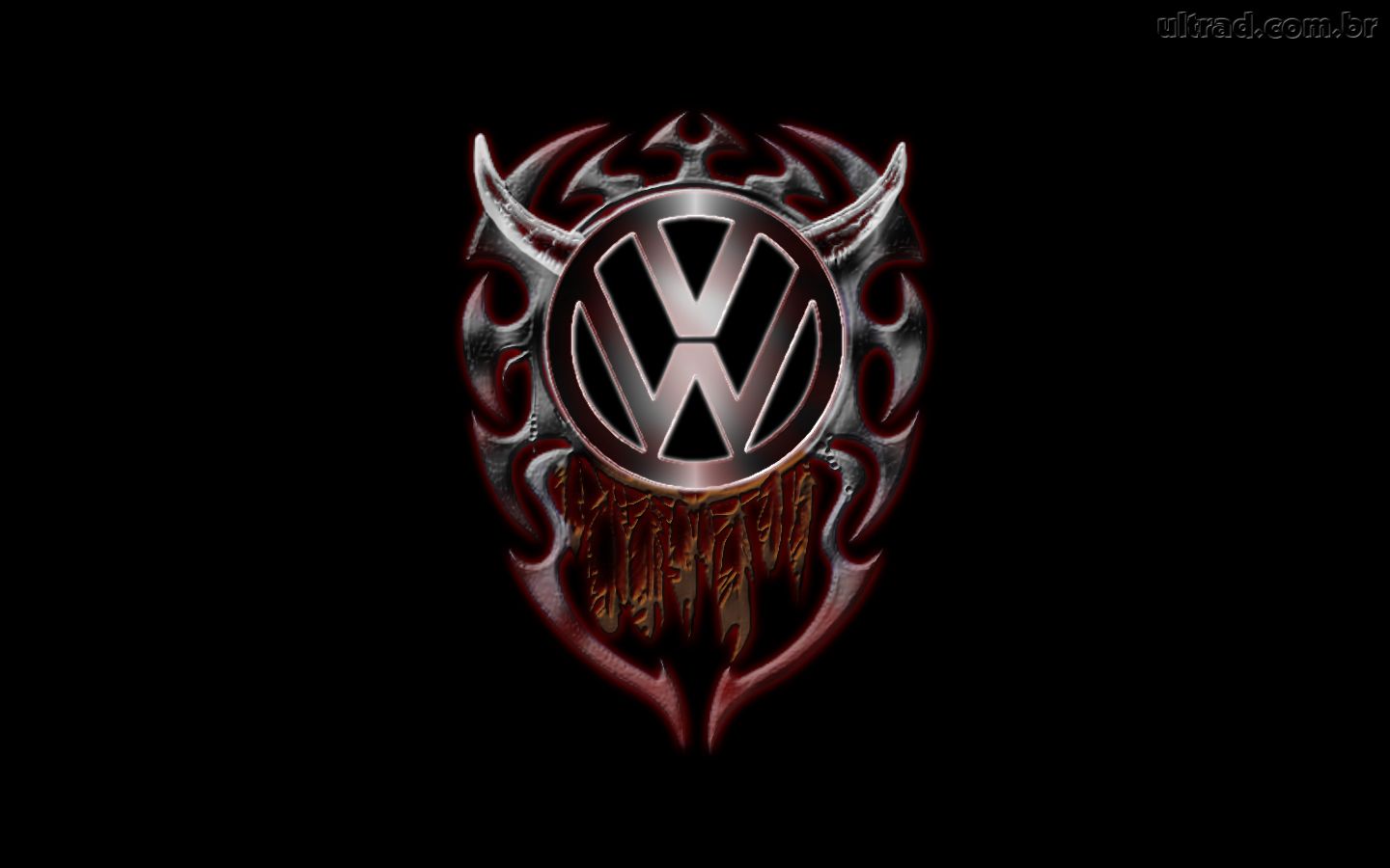 Papel de Parede Volkswagen   Tribal Logo 1440x900