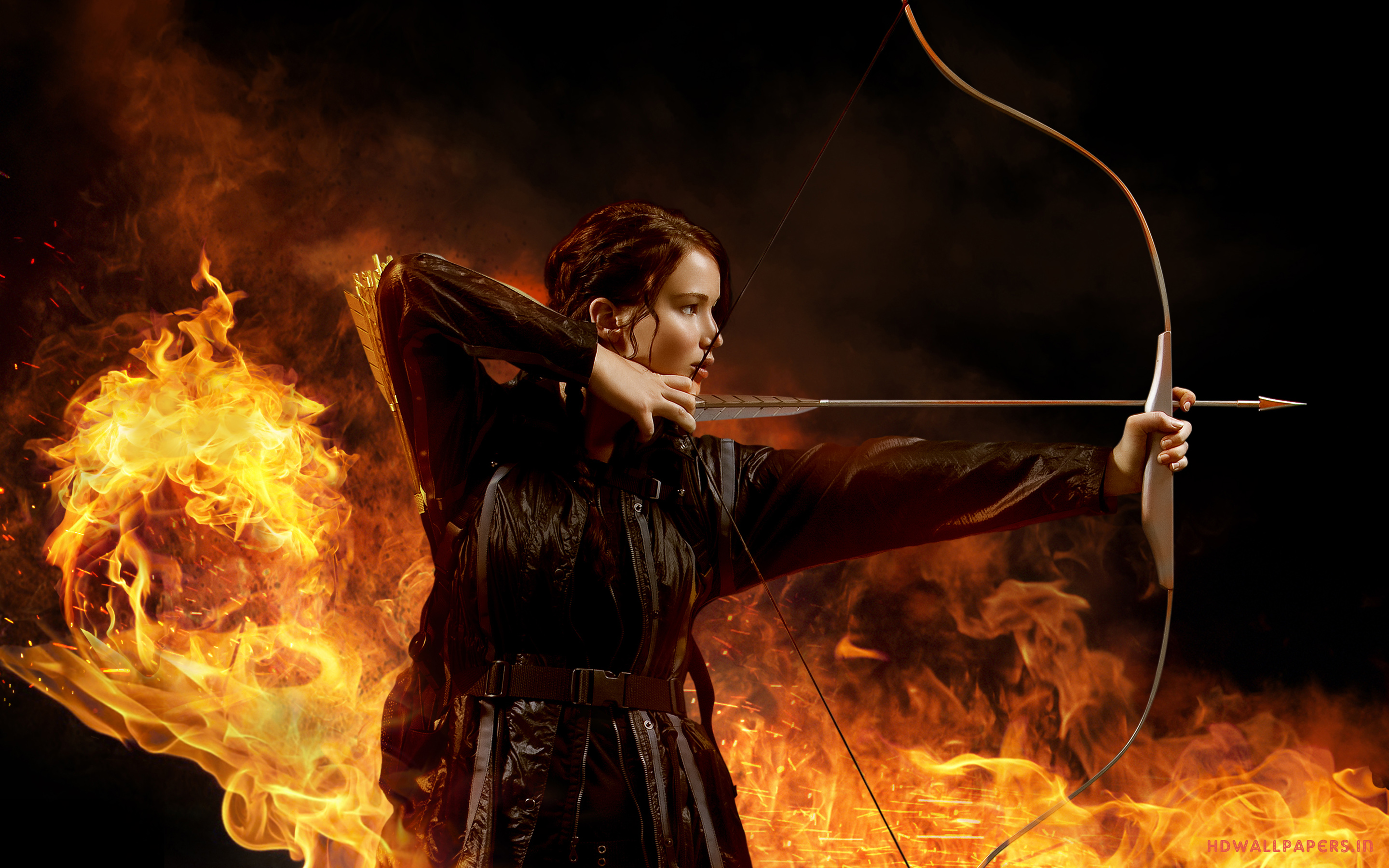 Jennifer Lawrence in The Hunger Games Wallpapers HD Wallpapers 2880x1800